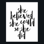 Poster Ela Acreditava Que Podia.<br><div class="desc">Ela Acreditava Que Podia.</div>