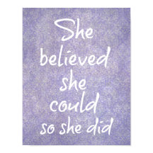 Ela acreditava que podia, mas fez Motivação