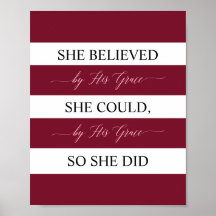 Ela Acreditava Que Podia Por Sua Graça, E Assim Fe