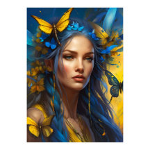 Ela das Borboletas | Arte Digital