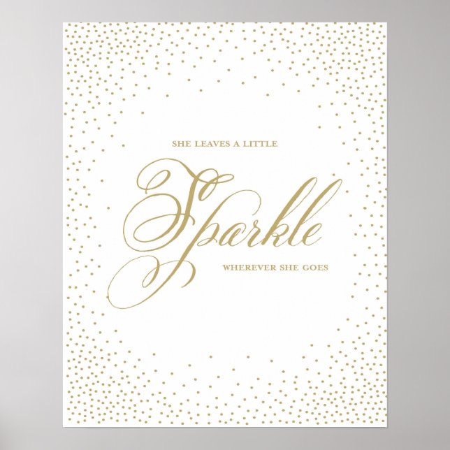 Pôster Ela deixa um pouco de brilho - Canvas premiada (Frente)