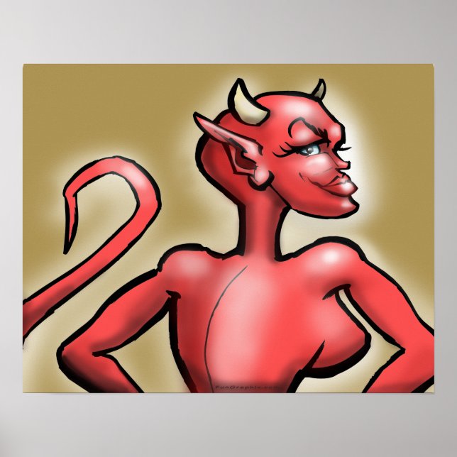 Poster Ela Diabo (Frente)