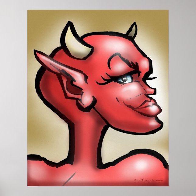 Poster Ela Diabo (Frente)