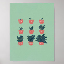 Poster "Ela é grata por um crescimento lento e constante"