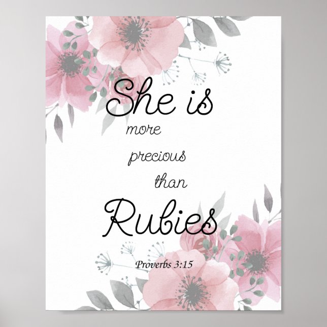 Poster Ela é mais Precioso que Rubies (Frente)