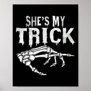 Poster Ela é o meu Casal de esqueleto que combina com o H