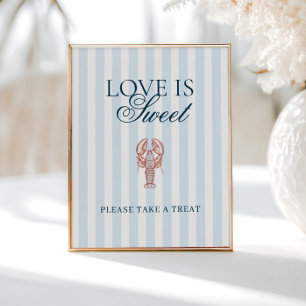 Poster Ela é um amor Lagosta Listrada O amor é doce