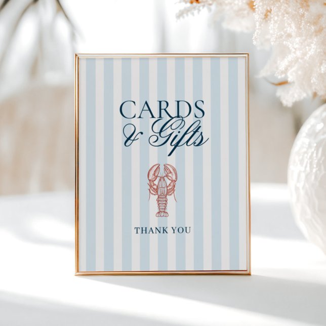 Poster Ela é uma dona de cartão de lagosta. (Criador carregado)