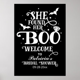 Poster Ela Encontrou Seu Amor Sinal de Chá de Noiva de Ha