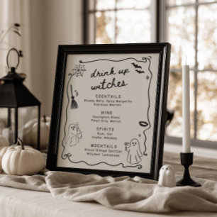 Poster Ela Encontrou Seu Boo Bebidas para Chá de Noiva de