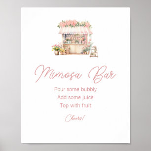 Poster Ela está fresca do Chá de panela de mercado Mimosa