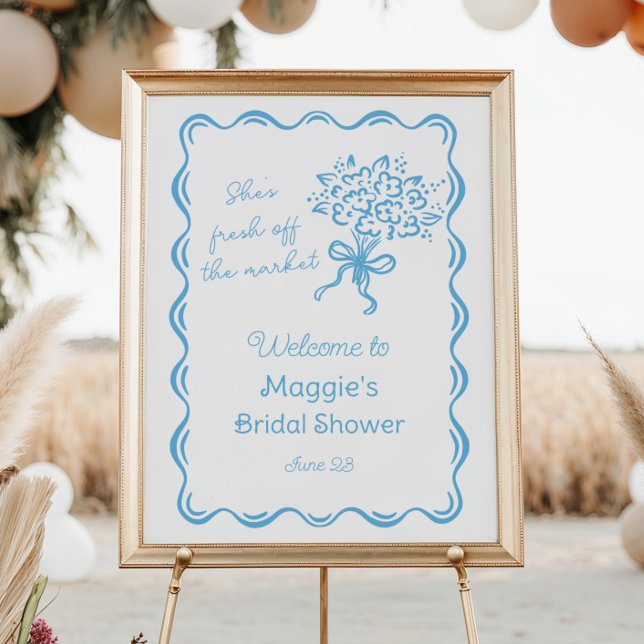 Poster Ela está nova do mercado, Bridal, bem-vinda (Criador carregado)