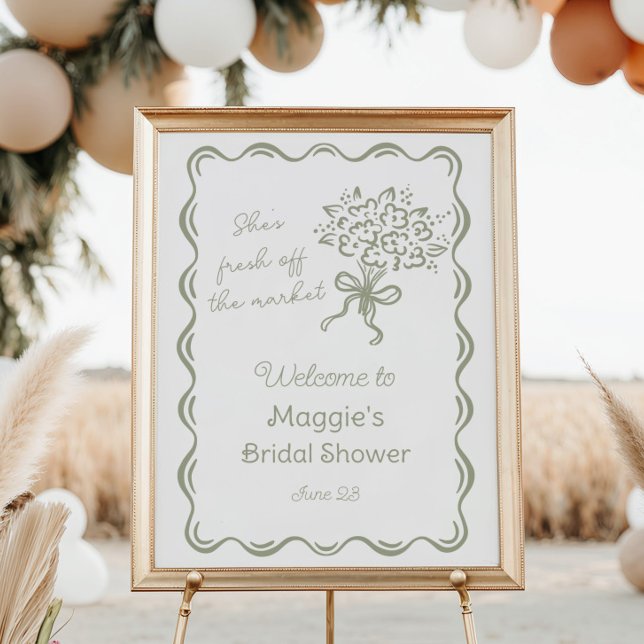 Poster Ela está nova do mercado, Bridal, bem-vinda (Criador carregado)