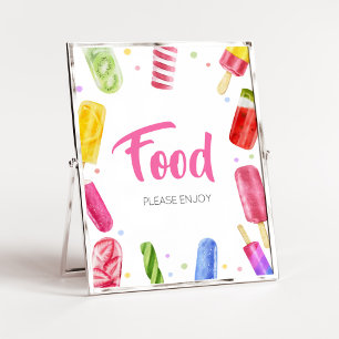 Poster Ela está pronta para Comida Chá de fraldas