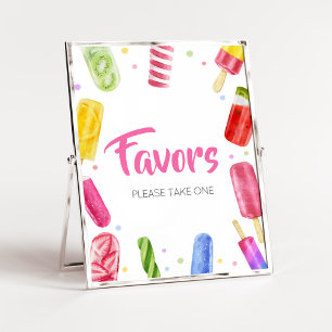 Poster Ela está pronta para Pop Chá de fraldas Favor