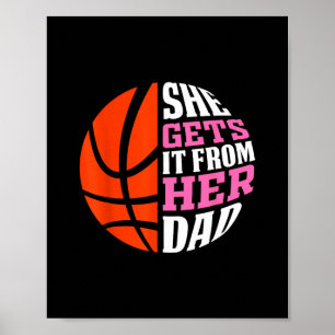 Poster Ela Pega Do Pai Meninas Esboçadas Camiseta Feminin