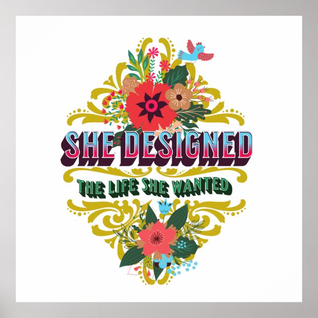 Poster Ela Projetou A Vida Que Queria (Frente)