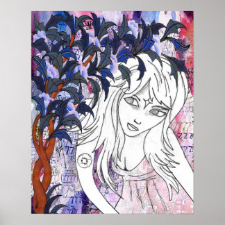 Poster Ela que atravessa o espaço por Meghan Oona