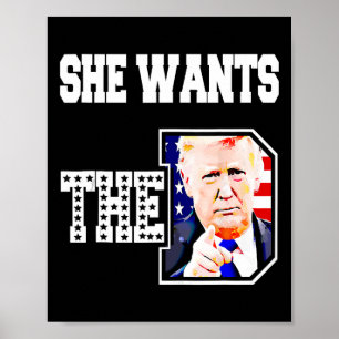 Poster Ela Quer O D Donald Trump 2024