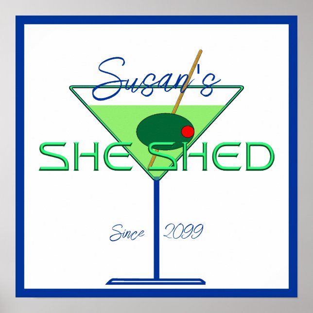 Poster Ela Shed Man Cave Bar (Frente)