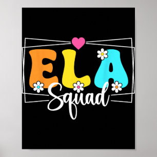 Poster Ela Squad Professora Ck Para A Escola Língua Ingle