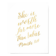 Ela vale muito mais do que rubis