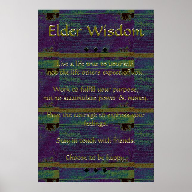 Poster Elder Wisdom III (Frente)