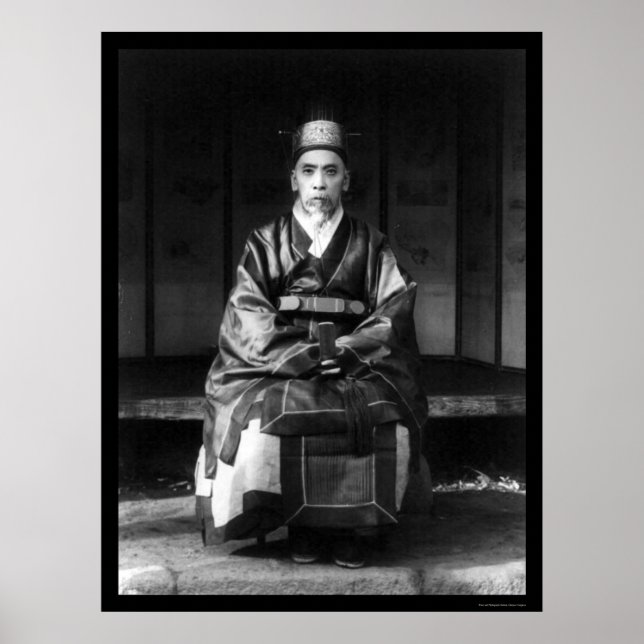 Poster Elderly Korean Man in Costume 1910 (Frente)