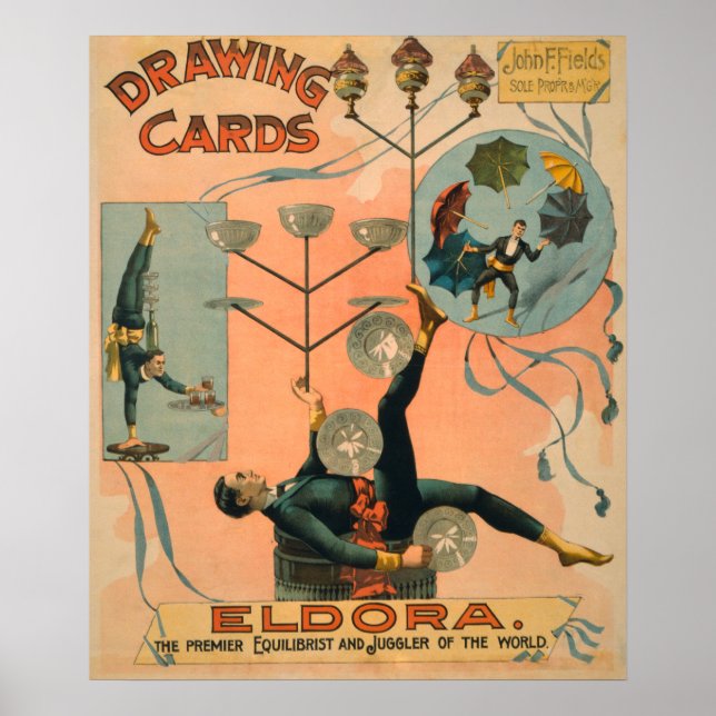 Poster Eldora, Premier Equilibrist and Juggler of the (Frente)