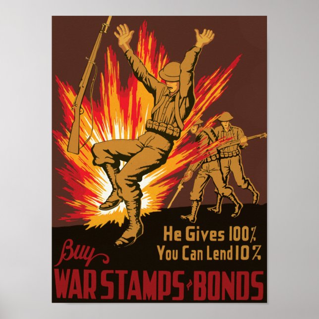 Poster Ele dá 100% ~ Você pode emprestar 10% (Frente)