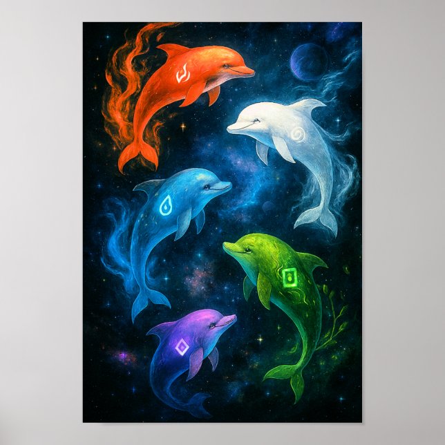 Poster Ele-Dolphins (Frente)