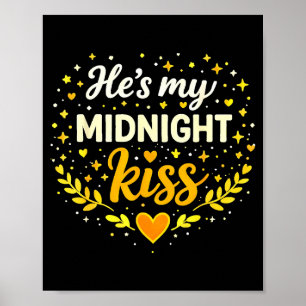Poster Ele é Meu Beijo da Meia-Noite Citação de Amor Româ