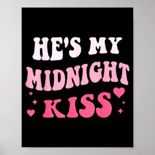 Poster Ele é Meu Beijo da Meia-Noite Dizendo Casal Românt