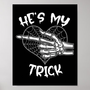 Poster Ele é o meu Casal de diversão de Halloween.