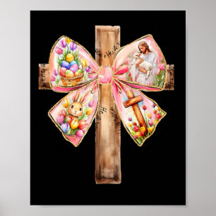 Poster Ele É Risen Jesus Coquette Arco Páscoa Entre Mulhe