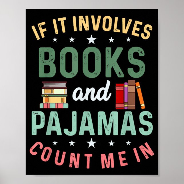 POSTER ELE ENVOLVE LIVROS E PAJAMAS CONTAM COMIGO EM LEIT (Frente)