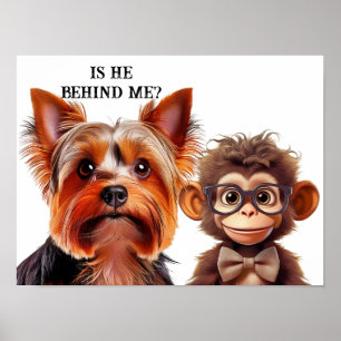 Poster Ele está atrás de mim?