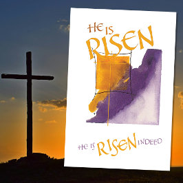 POSTER ELE ESTÁ SUBIDO, NA VERDADE, PÁSCOA ROPULADA DOURA