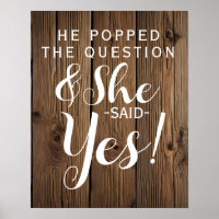 Ele fez a pergunta chá de panela do noivado