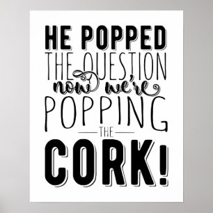 Poster Ele fez a pergunta chá de panela do noivado