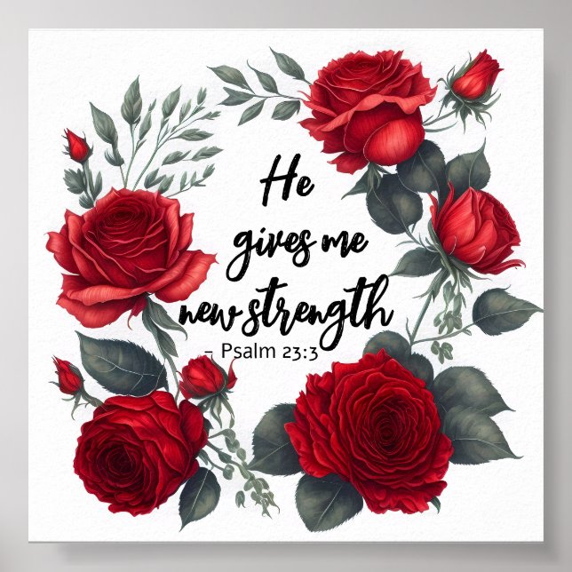 Poster Ele Me Dá Uma Nova Força (Frente)