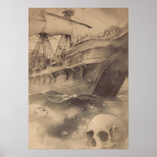 Poster Ele Navio Pirata Esquecido (Frente)