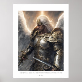 Poster Ele ordena seus anjos.