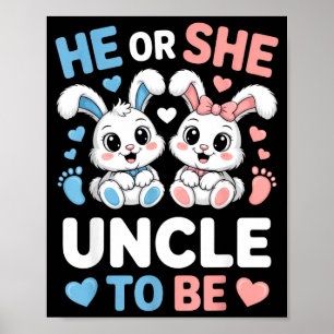 Poster Ele ou Ela Tio Para Ser Engraçado Revelação de Gên