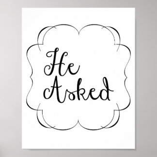 Pôster Ele Perguntou...