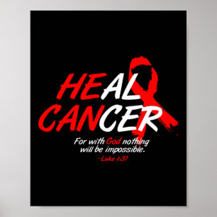 Poster Ele Pode Curar Cancer Cancer Sanguíneo Sensibiliza
