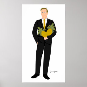 Pôster Ele que ama abacaxis