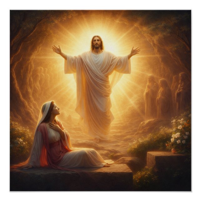 Pôster Ele Ressuscitou Cartaz Cristão (Frente)