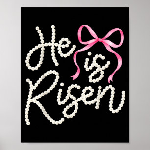 Poster Ele ressuscitou Jesus cristão feliz páscoa mulhere
