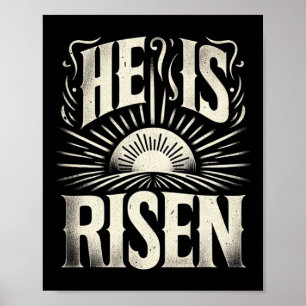 Poster Ele Ressuscitou Jesus Deus Cristão Sol Ressurreiçã